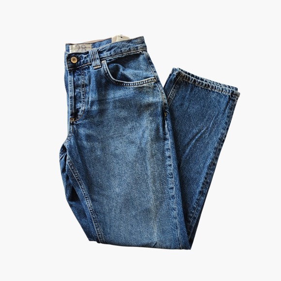 We The Free Denim - NWT We The Free People Crvy Siren Curvy Low Rise Straight Leg Blue Jeans sz 28